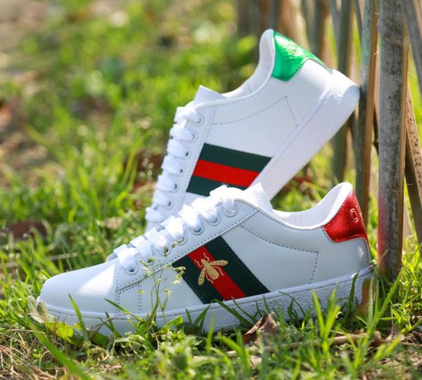 Fashion G Small Bee Sneakers Loafers Ace Embroidery Men Women Low Cut White Casual Flat Shoes Unisex Zapatos Designers Shoes 36-44
Fashion G Small Bee Sneakers Loafers Ace Embroidery Men Women Low Cut White Casual Flat Shoes Unisex Zapatos Designers Shoes 36-44