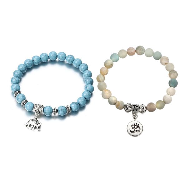 1pcs alloy blue bead bracelet elastic bracelets & 1pcs fashion mysterious pendant natural stone beaded bracelets, Black
1pcs alloy blue bead bracelet elastic bracelets & 1pcs fashion mysterious pendant natural stone beaded bracelets, Black