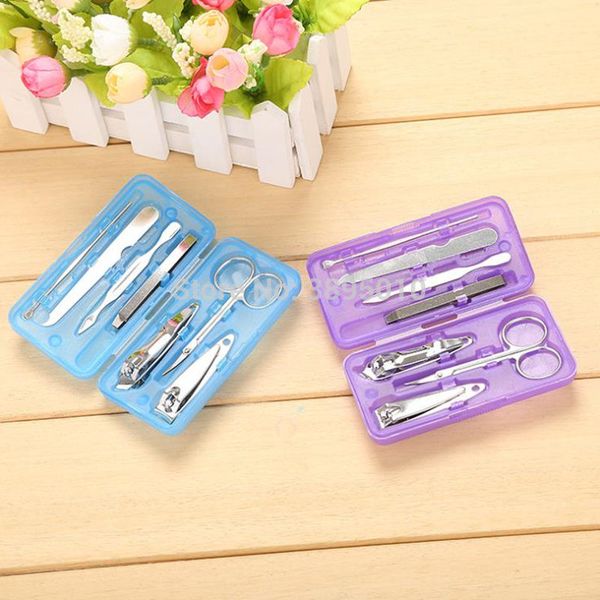 7pcs/set nail clippers cleaner scissors pedicure manicure stainless steel set cuticle grooming plastic box f1115
7pcs/set nail clippers cleaner scissors pedicure manicure stainless steel set cuticle grooming plastic box f1115