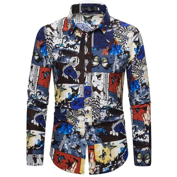 men splicing printed business leisure retro long-sleeved shirt blouse camisas para hombre camisa masculina shirt men, White;black
men splicing printed business leisure retro long-sleeved shirt blouse camisas para hombre camisa masculina shirt men, White;black