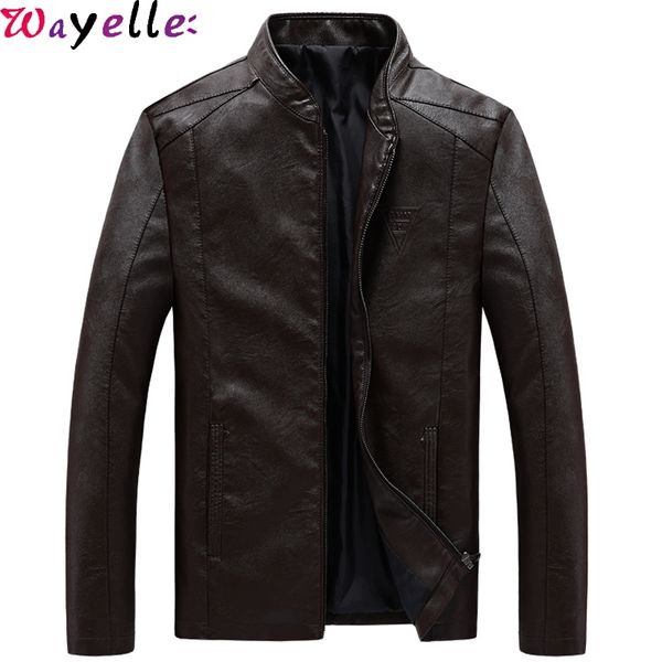 plus size 8xl men's pu leather jackets coats 2019 autumn faux leather jackets casual men motorcycle biker jacket, Black
plus size 8xl men's pu leather jackets coats 2019 autumn faux leather jackets casual men motorcycle biker jacket, Black