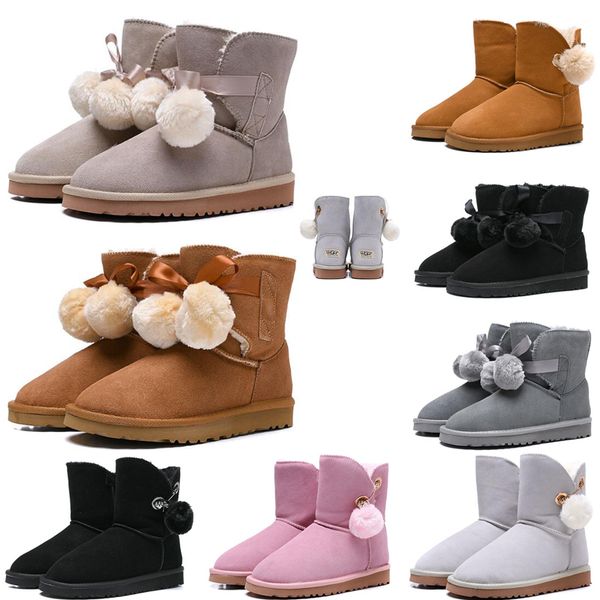 women boots australia classic snow boots tall bailey bowknot girl winter desinger keep warm women winter boots size 36-41, Black
women boots australia classic snow boots tall bailey bowknot girl winter desinger keep warm women winter boots size 36-41, Black