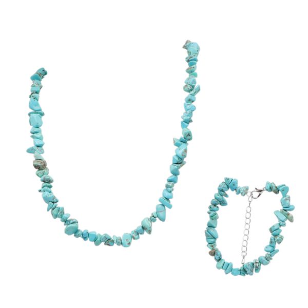 fashion blue turquoises african beads bracelet necklace jewelrt set for women handmade beaded chain jewelry necklaces sets a933, Silver
fashion blue turquoises african beads bracelet necklace jewelrt set for women handmade beaded chain jewelry necklaces sets a933, Silver