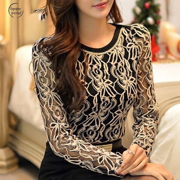 blouse new fashion plus size long sleeve crochet black white body lace chiffon women vintage and female shirt 65a5
blouse new fashion plus size long sleeve crochet black white body lace chiffon women vintage and female shirt 65a5
