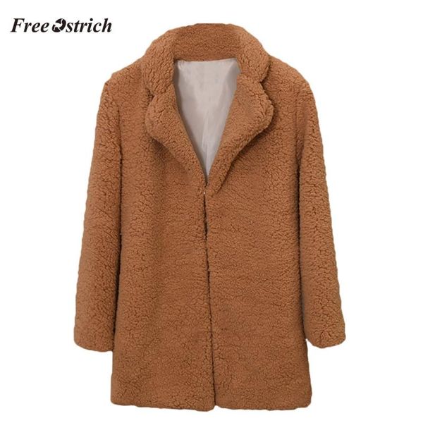 ostrich winter women faux fur coat long sleeve solid causal color notch collar outwear fashion party jacket plus size #o, Black
ostrich winter women faux fur coat long sleeve solid causal color notch collar outwear fashion party jacket plus size #o, Black