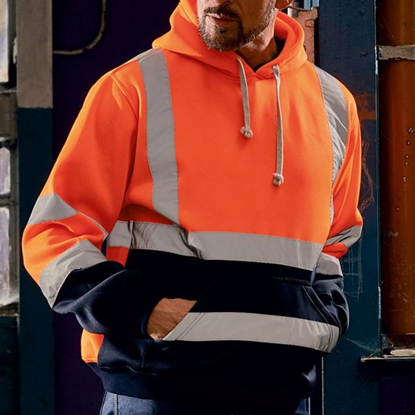 fashion men work high visibility reflective hoodies male safety sportswears male road work hooded sweatshirts pullover, Black
fashion men work high visibility reflective hoodies male safety sportswears male road work hooded sweatshirts pullover, Black