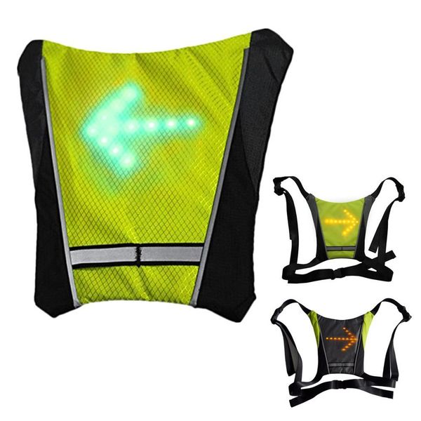 reflective safety cycling vest led wireless turn signal vest outdoor running / night walking / cycling coat, Black
reflective safety cycling vest led wireless turn signal vest outdoor running / night walking / cycling coat, Black