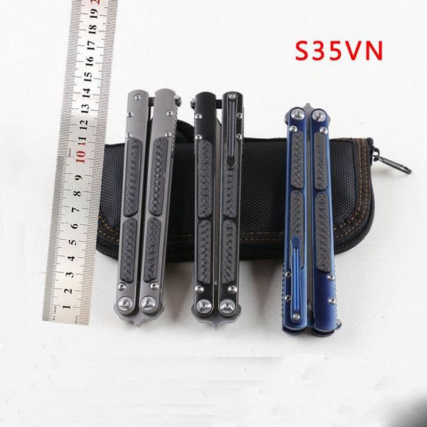 High-end Titanium alloy knife Butterfly BM knife Theone Classic SWING CNC fitting S35VN blade 59HRC BM42 BM62 knives Fitting edc tool
High-end Titanium alloy knife Butterfly BM knife Theone Classic SWING CNC fitting S35VN blade 59HRC BM42 BM62 knives Fitting edc tool