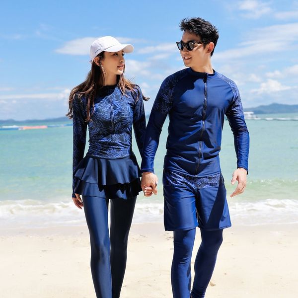 swimming two long-sleeved sunscreen beach nv yong yi matching diving couple men's and women's swimming suit diving suit couple, White;black
swimming two long-sleeved sunscreen beach nv yong yi matching diving couple men's and women's swimming suit diving suit couple, White;black
