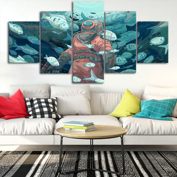 глубоководный дайвер художественная роспись холст плакаты wall art framework 5 шт. картины для гостиной hd печать изображения
глубоководный дайвер художественная роспись холст плакаты wall art framework 5 шт. картины для гостиной hd печать изображения