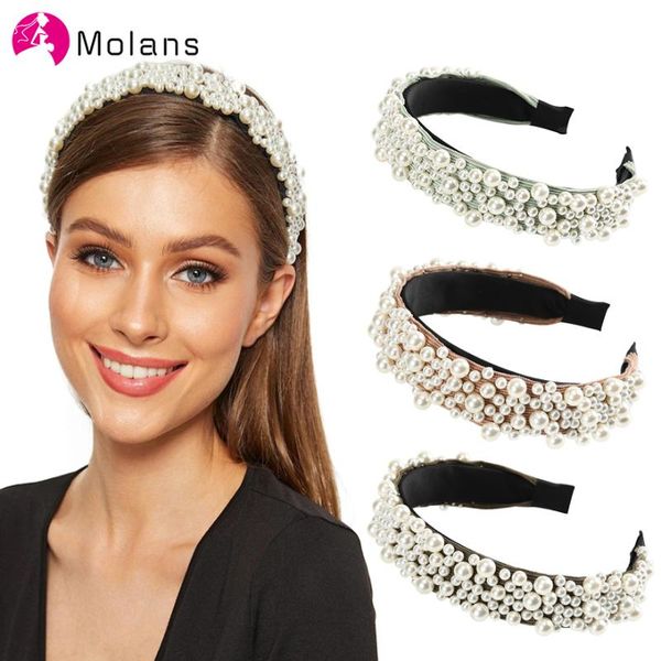 hair accessories molans baroque headband with full pearls stud hairbands charming beading headbands for women vintage female hairband
hair accessories molans baroque headband with full pearls stud hairbands charming beading headbands for women vintage female hairband