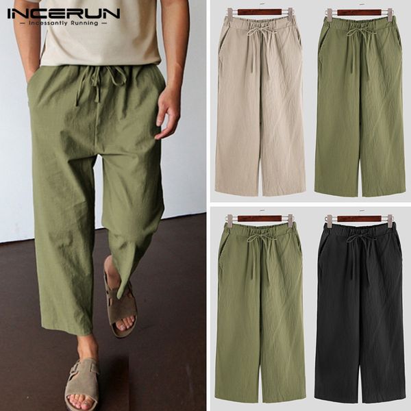 incerun men casual pure color straight leg lacing pants slim fashion breathable pockets pencil trousers masculina plus size, Black
incerun men casual pure color straight leg lacing pants slim fashion breathable pockets pencil trousers masculina plus size, Black