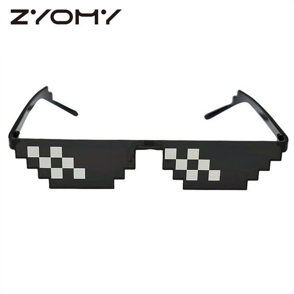 zyomy glasses 8 bit mlg pixelated sunglasses men women brand thug life party eyeglasses mosaic vintage eyewear, White;black
zyomy glasses 8 bit mlg pixelated sunglasses men women brand thug life party eyeglasses mosaic vintage eyewear, White;black