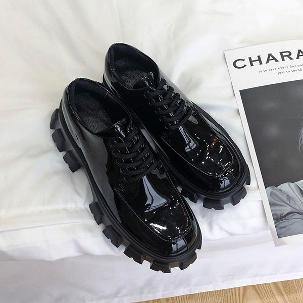 2019 осень new small leather shoes женщин лакированной кожа одиночная обувь мода дикая толстая подошва casual, Black
2019 осень new small leather shoes женщин лакированной кожа одиночная обувь мода дикая толстая подошва casual, Black