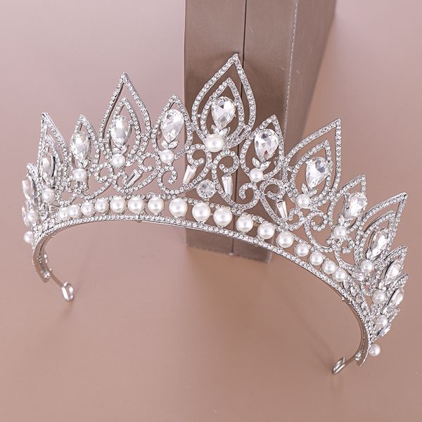 ailibride silver pearl rhinestone queen crown bridal tiara wedding diadem crystal crown hair jewelry wedding hair accessories, Golden;white
ailibride silver pearl rhinestone queen crown bridal tiara wedding diadem crystal crown hair jewelry wedding hair accessories, Golden;white