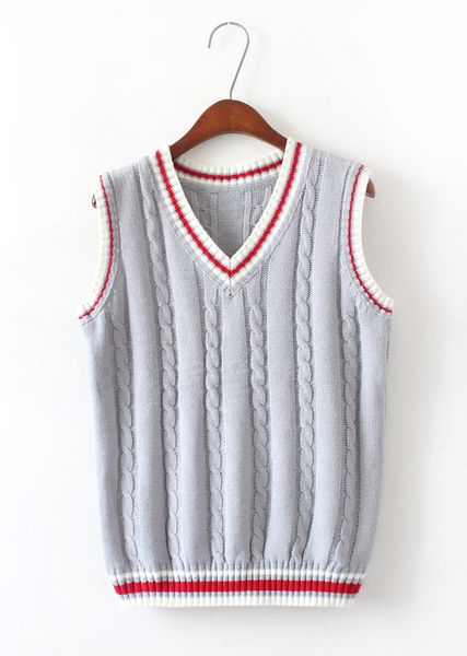 6 color v neck vest sweater 2019 autumn sleeveless women sweaters fahsion twist pattern knitted pullovers all match pull femme, White;black
6 color v neck vest sweater 2019 autumn sleeveless women sweaters fahsion twist pattern knitted pullovers all match pull femme, White;black