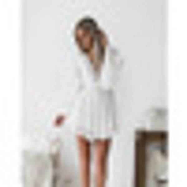 new girls white summer bohemian mini dress women fashion spring solid white mini lace casual clothes v-neck long sleeve dresses, Black;gray
new girls white summer bohemian mini dress women fashion spring solid white mini lace casual clothes v-neck long sleeve dresses, Black;gray