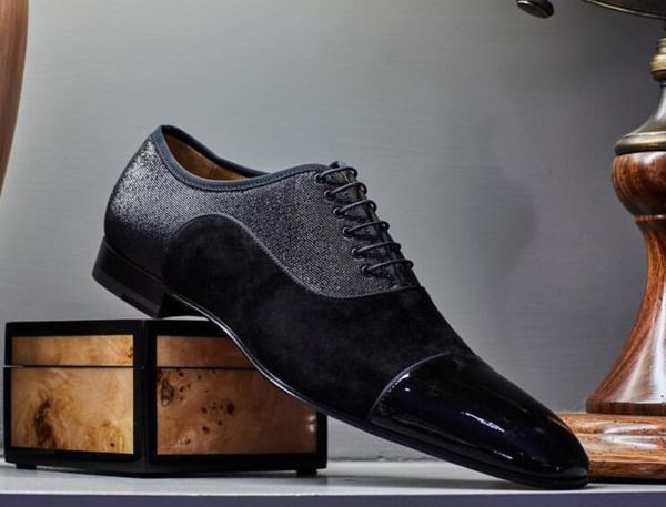 brand red background soles, with denim /suede greggo orlato oxford shoes,red bottom men's wedding loafers flat business shoes spikes to, Black
brand red background soles, with denim /suede greggo orlato oxford shoes,red bottom men's wedding loafers flat business shoes spikes to, Black