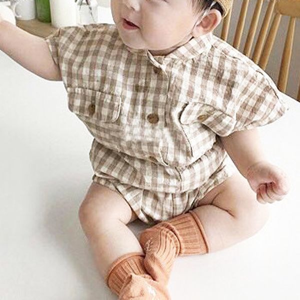 2020 summer korean kids girls boys clothings sets linen clothins plaid kids casual clothes, White
2020 summer korean kids girls boys clothings sets linen clothins plaid kids casual clothes, White