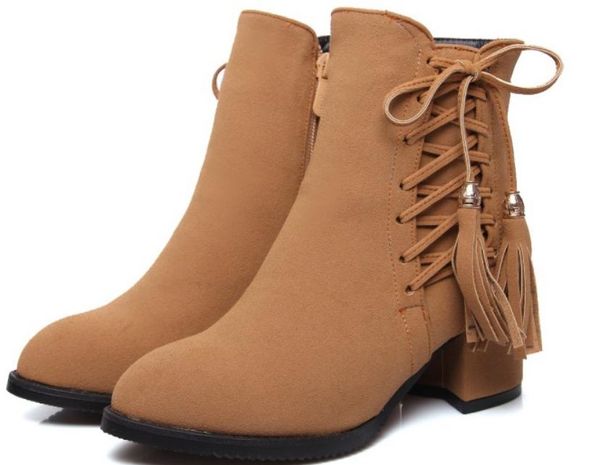 2019 women's boots in winter with new style high heel coarse heel pointed end suede@2080, Black
2019 women's boots in winter with new style high heel coarse heel pointed end suede@2080, Black