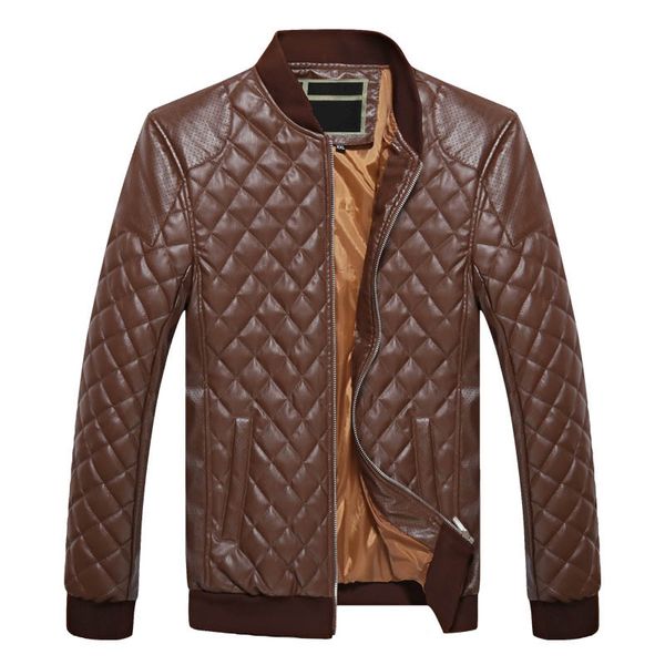 new spring leather jacket men fashion slim fit pu leather coat men stand collar full sleeve plaid jacket plus size m-4xl, Black
new spring leather jacket men fashion slim fit pu leather coat men stand collar full sleeve plaid jacket plus size m-4xl, Black