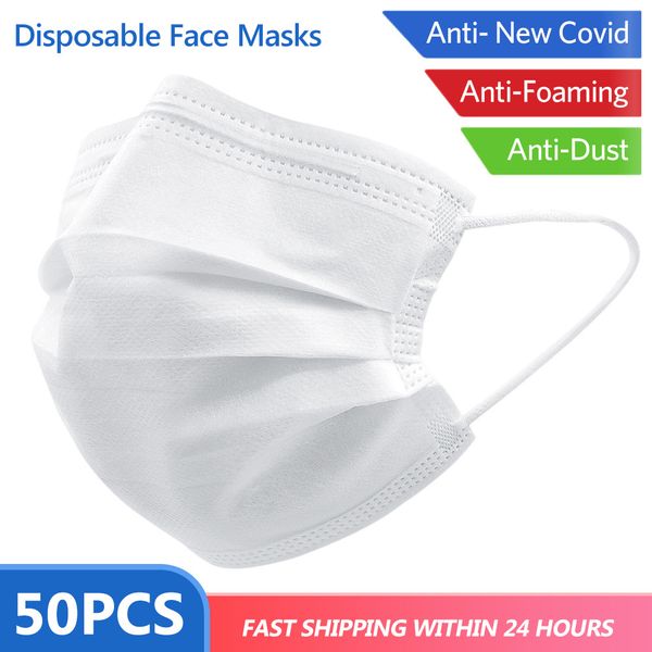 50pcs white disposable non woven 3 layers labor muffle masks anti dust pm2.5 n95 95% filtration face mouth mask
50pcs white disposable non woven 3 layers labor muffle masks anti dust pm2.5 n95 95% filtration face mouth mask