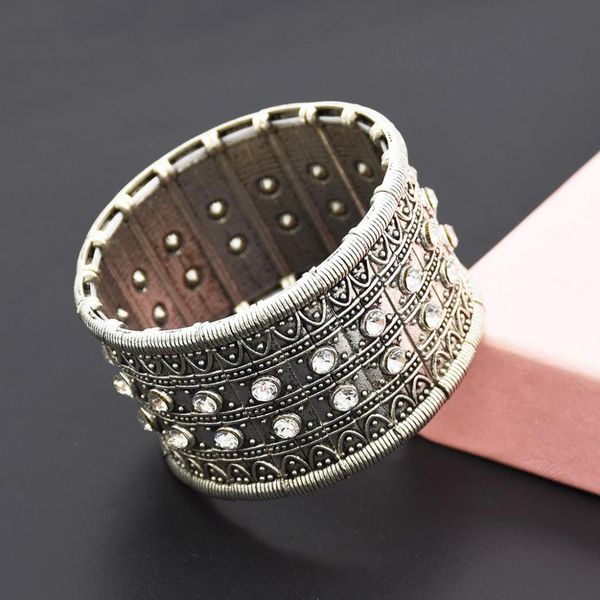 vintage tribe crystal bangle elegant lady girls fashion bracelet clear rhinestone cuff wristband, Golden;silver
vintage tribe crystal bangle elegant lady girls fashion bracelet clear rhinestone cuff wristband, Golden;silver