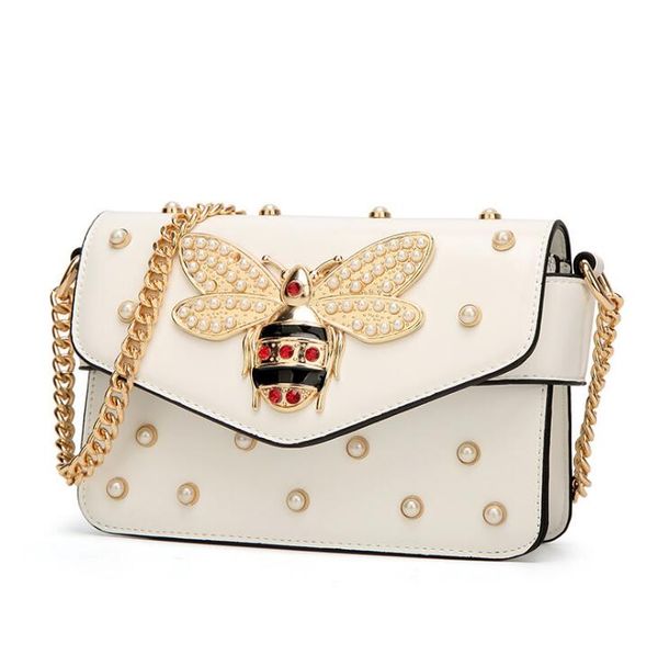 2019 sell well fashion element pearl bee handbag gorgeous women's shoulder bag pu party bag metal chain messenger bag size 21*8*15cm
2019 sell well fashion element pearl bee handbag gorgeous women's shoulder bag pu party bag metal chain messenger bag size 21*8*15cm