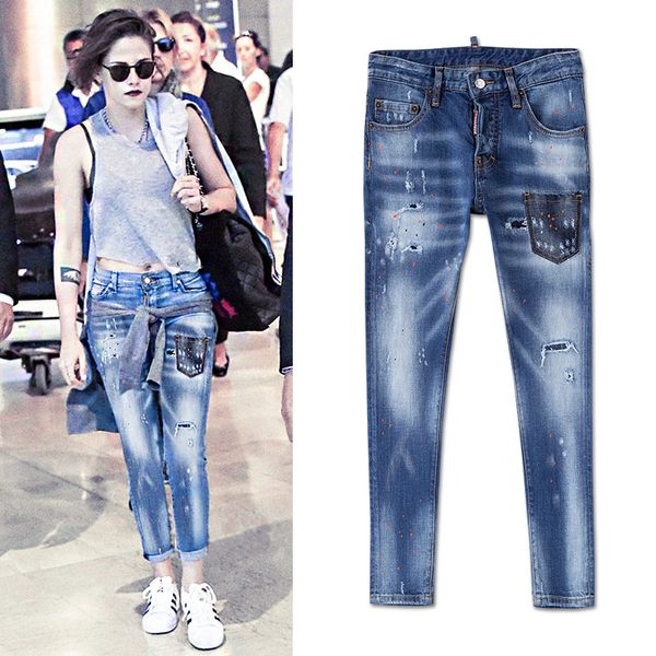 cool girl jeans 2020 low waist applique patchwork skinny leg distressed fading vintage young woman, Blue
cool girl jeans 2020 low waist applique patchwork skinny leg distressed fading vintage young woman, Blue