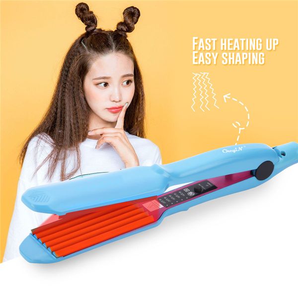 mini hair iron corrugated corn plate curling iron wand curls curlers crimper fluffy small waves electric hair styler tools p49