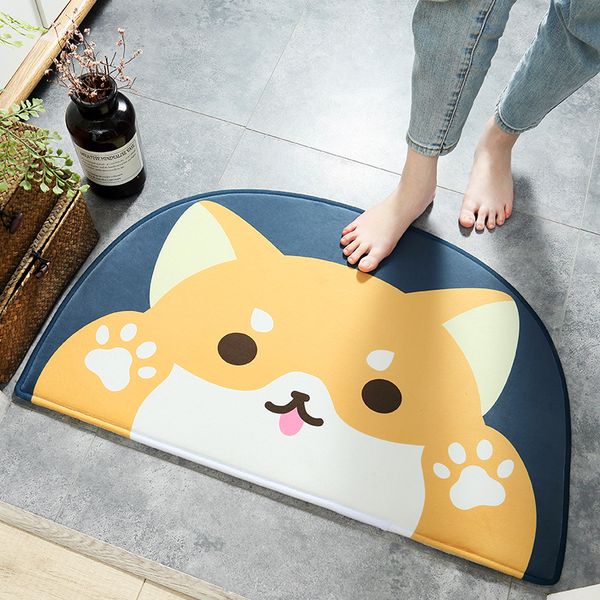 cartoon cute cat dog semi-circular home velvet mat water-absorbing non-slip foot pad door mat 50x80cm
cartoon cute cat dog semi-circular home velvet mat water-absorbing non-slip foot pad door mat 50x80cm