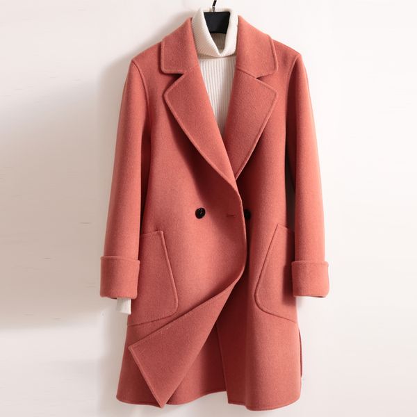 smpevrg autumn witer new double-sided fabric coat women turn-down collar long sleeve cardigan women coats long oat clothing, Black
smpevrg autumn witer new double-sided fabric coat women turn-down collar long sleeve cardigan women coats long oat clothing, Black
