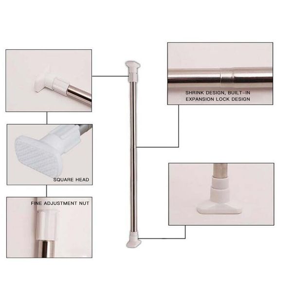 stainless steel bathroom shower curtain rod extensible punch-bathroom thickening curtain rail pole load bearing bedroom rod
stainless steel bathroom shower curtain rod extensible punch-bathroom thickening curtain rail pole load bearing bedroom rod