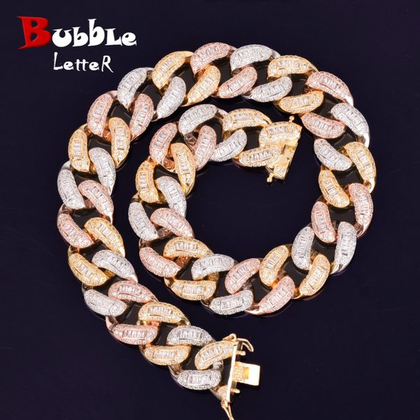 baguette zircon miami cuban link 22mm colorful necklace choker iced out men's hip hop street rock jewelry gold silver rose chain
baguette zircon miami cuban link 22mm colorful necklace choker iced out men's hip hop street rock jewelry gold silver rose chain