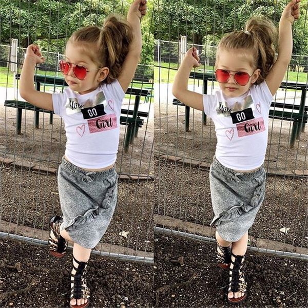 2019 brand new toddler infant child kid baby girl t-shirt pencil skirts 2pcs outfit ruffled shortsleeve clothes set 1-5t, White
2019 brand new toddler infant child kid baby girl t-shirt pencil skirts 2pcs outfit ruffled shortsleeve clothes set 1-5t, White