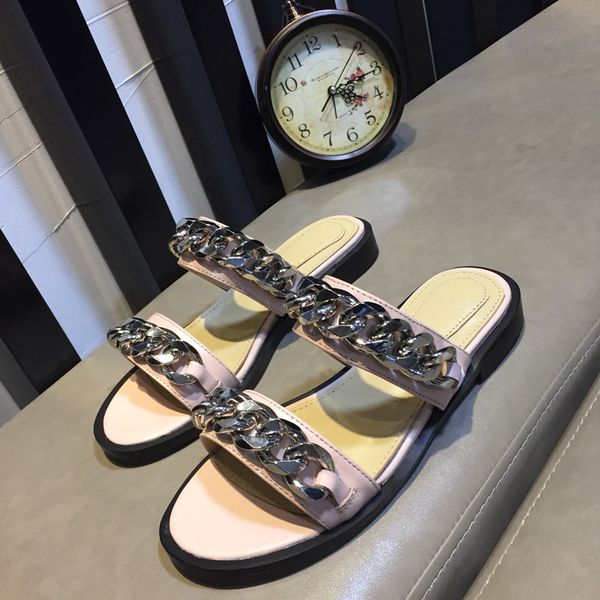 women's sandals summer shoes platform ootwear wedge 2019 spring summer slippers shoes woman metal chain designer leather wom, Black
women's sandals summer shoes platform ootwear wedge 2019 spring summer slippers shoes woman metal chain designer leather wom, Black