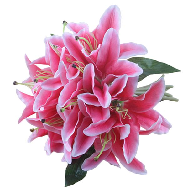 simulation artificial flower fake lily bouquet home wedding party garden decoration e2s
simulation artificial flower fake lily bouquet home wedding party garden decoration e2s