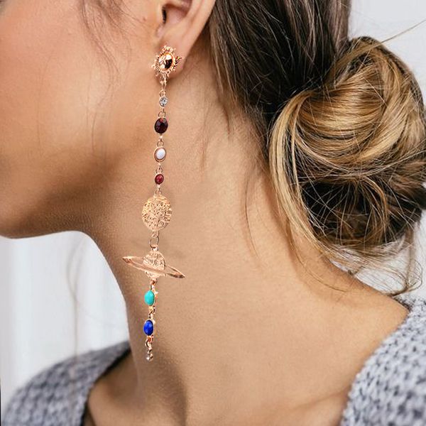 solar system universe earrings for women long drop dangle sun earth earrings ear stud gold summer female ear jewelry, Silver
solar system universe earrings for women long drop dangle sun earth earrings ear stud gold summer female ear jewelry, Silver