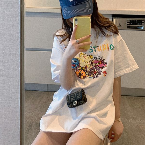 women's short sleeve 2020 purple loose western style slim versatile half t-shirt sleeve t-shirt, White
women's short sleeve 2020 purple loose western style slim versatile half t-shirt sleeve t-shirt, White