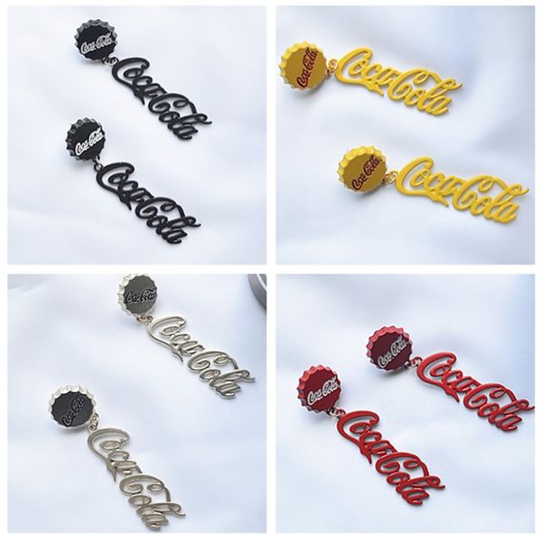 fashion women's personality alloy earrings stud earrings hypoallergenic cold wind hiphop fun temperament long bottle cap earrings earri, Golden;silver
fashion women's personality alloy earrings stud earrings hypoallergenic cold wind hiphop fun temperament long bottle cap earrings earri, Golden;silver
