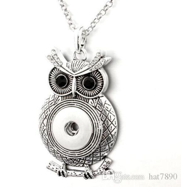 10pcs/lot diy new colors crystal owl snap pendant necklace 18mm snap button jewelry interchangeable necklace only pendant, Silver
10pcs/lot diy new colors crystal owl snap pendant necklace 18mm snap button jewelry interchangeable necklace only pendant, Silver
