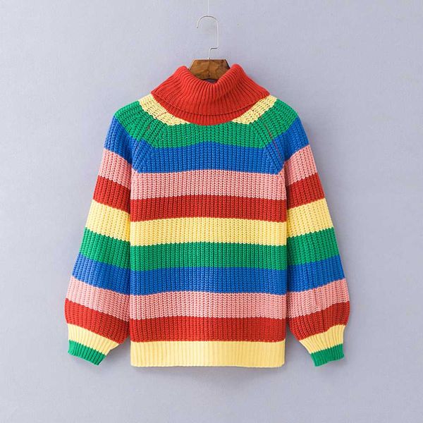 autumn winter rainbow turtleneck sweaters striped oversized pullover ugly christmas sweater jumper casual knitted sweater, White;black
autumn winter rainbow turtleneck sweaters striped oversized pullover ugly christmas sweater jumper casual knitted sweater, White;black