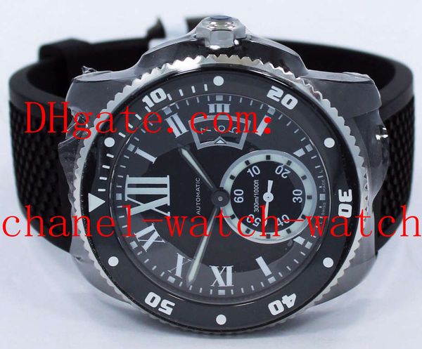 calibre de diver wsca0006 42mm black adlc automatic machinery mens watch rubber band men's sport wrist watches, Slivery;brown
calibre de diver wsca0006 42mm black adlc automatic machinery mens watch rubber band men's sport wrist watches, Slivery;brown