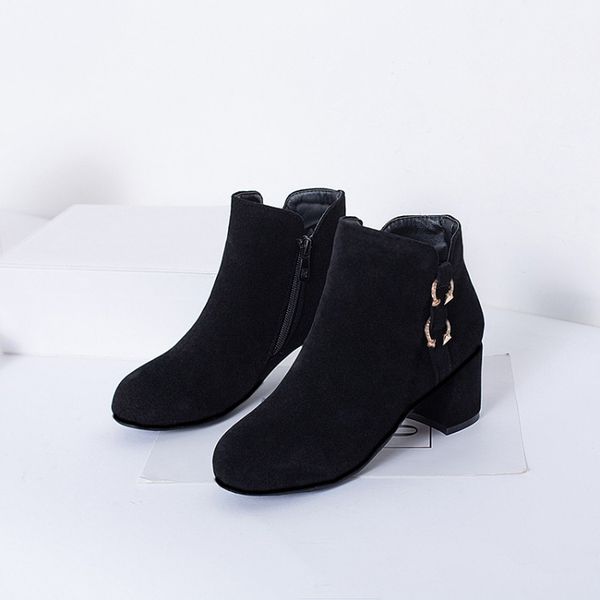 big size 9 10 11 12 boots women shoes ankle boots for women ladies shoes woman winter side zipper thick heel round head, Black
big size 9 10 11 12 boots women shoes ankle boots for women ladies shoes woman winter side zipper thick heel round head, Black