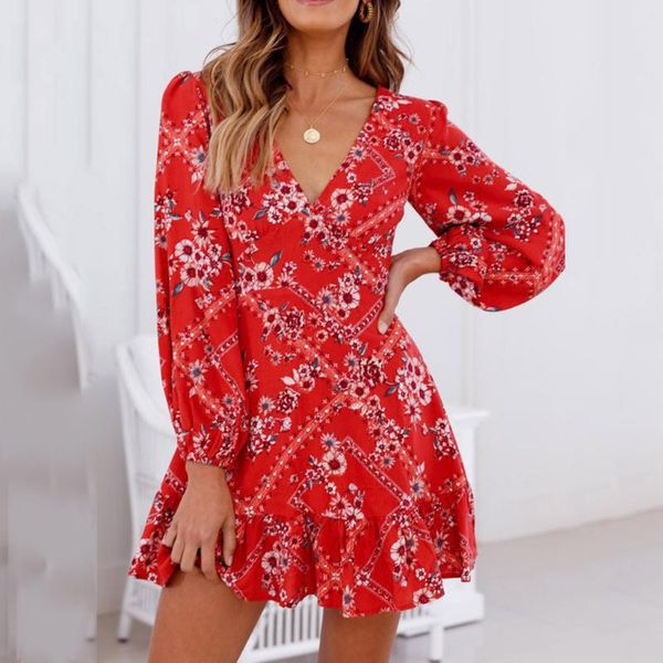 2020 summer women casual long sleeve v-neck vintage dresses red floral large size shirt dress straight asymmetrical vestido
2020 summer women casual long sleeve v-neck vintage dresses red floral large size shirt dress straight asymmetrical vestido