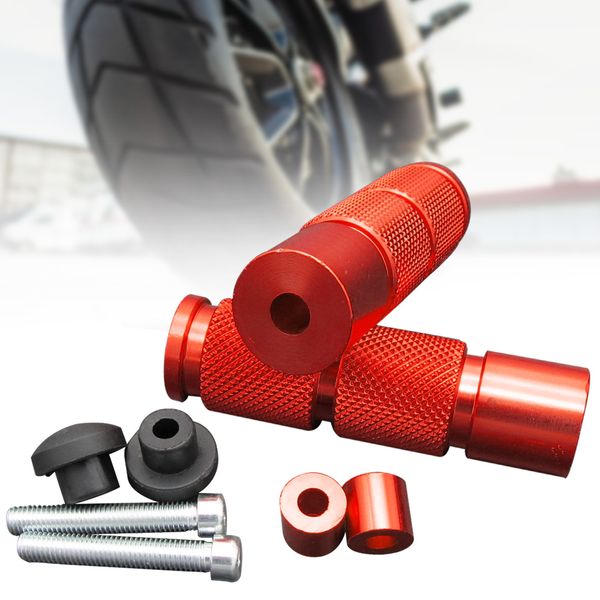 2 pcs parts footrest durable tools universal aluminum alloy rear foot pedal motorcycle round extension pegs replacement threaded
2 pcs parts footrest durable tools universal aluminum alloy rear foot pedal motorcycle round extension pegs replacement threaded