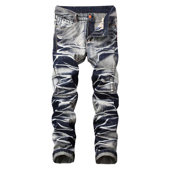 vintage skinny jeans men fashion denim pants straight motorcycle trousers hip hop casual slim pants male vaqueros hombre no belt, Blue
vintage skinny jeans men fashion denim pants straight motorcycle trousers hip hop casual slim pants male vaqueros hombre no belt, Blue