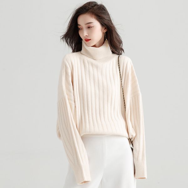 twist of new fund of 2020 autumn winters sets loose sweater coat, White;black