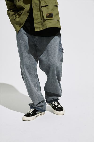 mens hiphop big pockets jeans solid panelled loose fashion boys relaxed pants fashion designer male clothing, Blue
mens hiphop big pockets jeans solid panelled loose fashion boys relaxed pants fashion designer male clothing, Blue