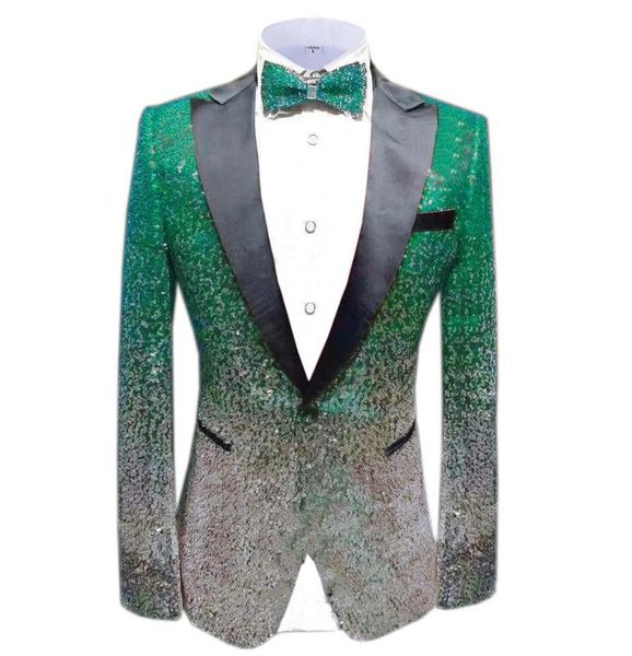 green silver men's suit fashion blue jacket blazer prom party dinner tuxedo performance jacket for stage wedding shiny costume, White;black
green silver men's suit fashion blue jacket blazer prom party dinner tuxedo performance jacket for stage wedding shiny costume, White;black